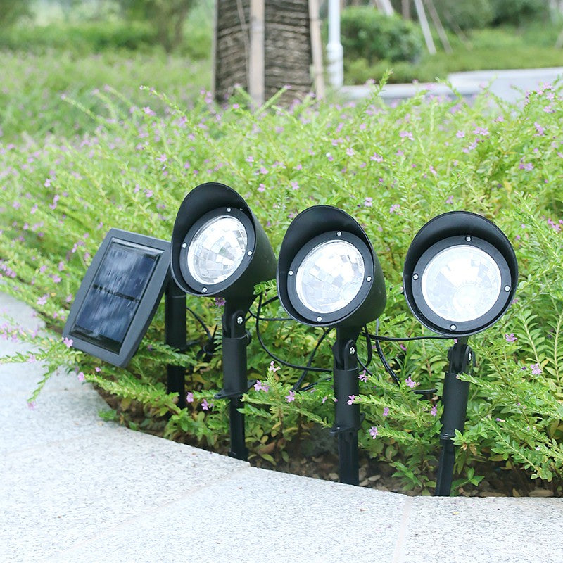 Lampa solara de tip decoratiune pentru gradina, model 3 felinare, alb rece