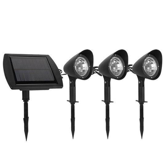 Lampa solara de tip decoratiune pentru gradina, model 3 felinare, alb rece