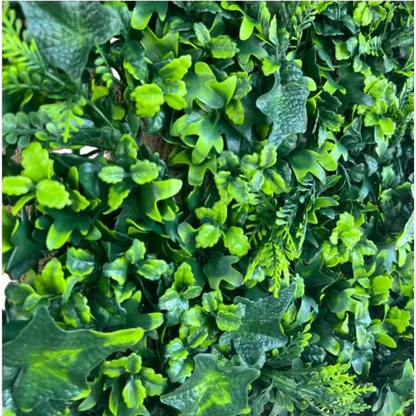 Gard viu artificial cu frunze verzi, panou 40x60 cm