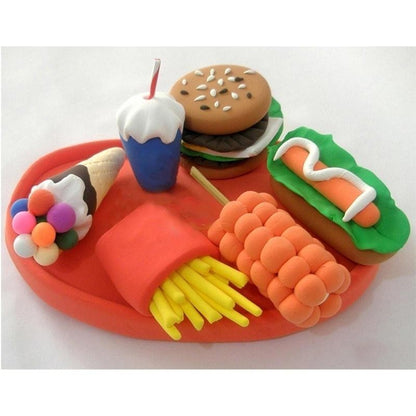 Set plastilină modelatoare non-toxică, 12 culori, accesorii incluse, 3+ ani