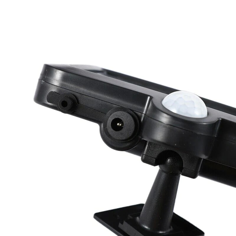 Lampa solara cu senzor de miscare, 108 COB LED, 2 grile, 2400lm, ip65, negru