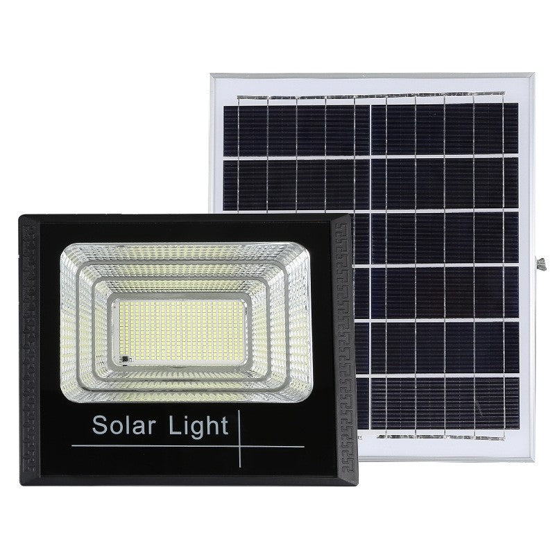 Proiector LED SMD 45W cu incarcare solara, panou solar, cu telecomanda, suport prindere, material ABS, 1.5AH, 170 LED-uri, 133Lm, 13.1x14.5 cm, negru