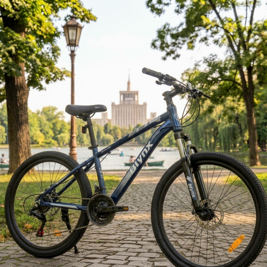 Bicicleta MTB 20 Inch Cu Suspensie Fata Si Sistem de Franare pe Disc