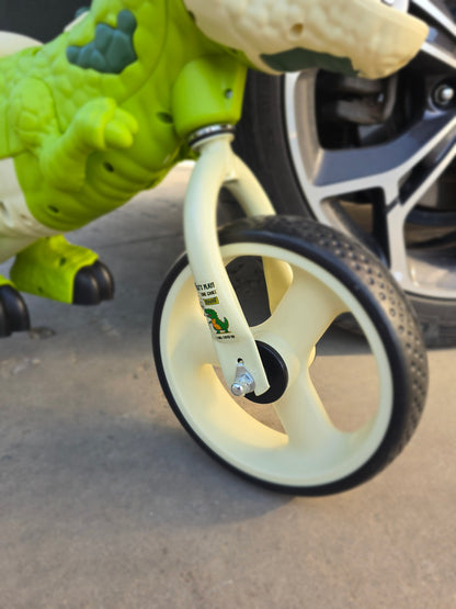 Bicicleta de echilibru pentru copii, model dinozaur, muzica, varsta 2-6 ani, verde