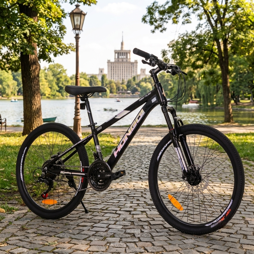 Bicicleta MTB 24 Inch Cu Suspensie Fata Si Sistem de Franare pe Disc
