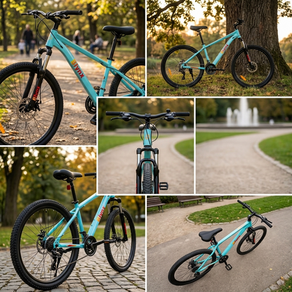 Bicicleta MTB 24 Inch Cu Suspensie Fata Si Sistem de Franare pe Disc