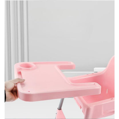 Scaun ERGONOMIC de masa telescopic pentru bebelusi si copii, cu Suport picioare si Centura de siguranta, reglabil pe inaltime, Varsta 6-32 luni