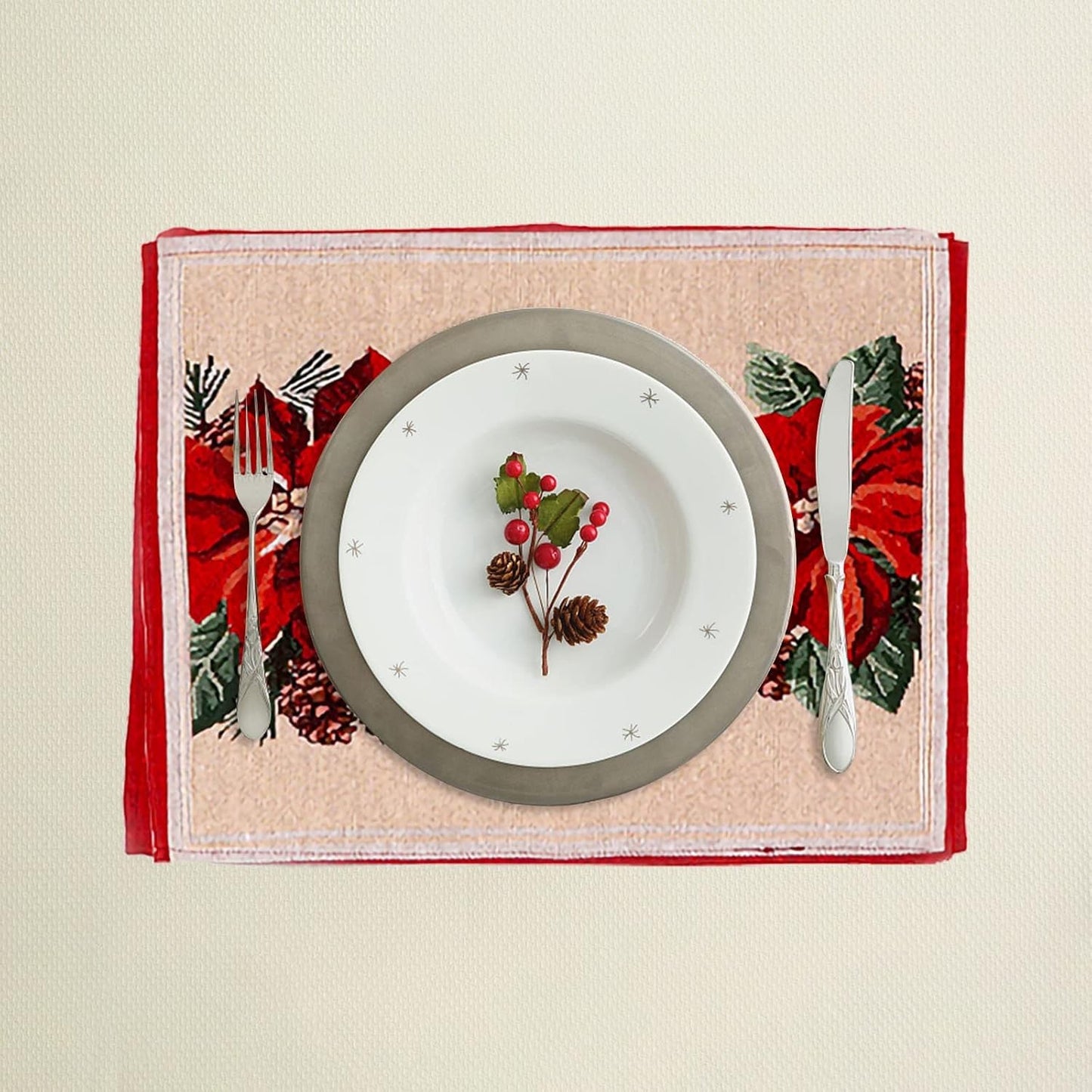Servet pentru Masa, 43 x 34 cm, Rosu