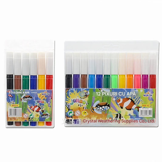 Set Carioci 6 bucati/Set, Pe Baza de Apa, 12 cm