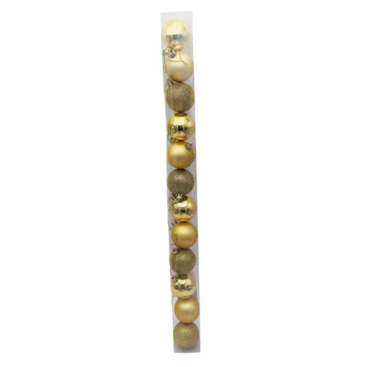 Set 12 Globuri de Crăciun 6x6 cm