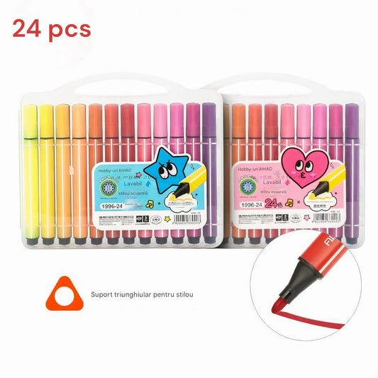 Set Carioci Triunghiulare 24 bucati /Set, pe Baza de Apa