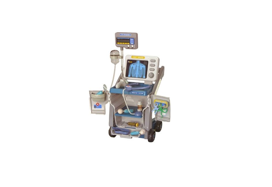 Set Joacă Doctor, 50x25x25 cm, Albastru, Pentru Copii 3+, Produs certificat CE și conform standardului EN71