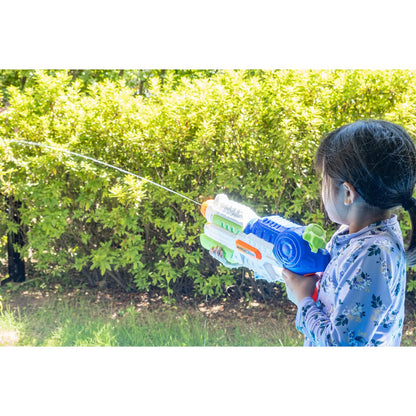Set 2x Pistol cu Apa pentru Copii, Rezervor, Pentru Piscina/Plaja,  6ani+, Roz + Albastru, 1000 ML