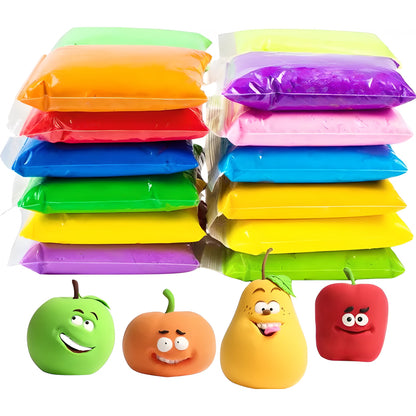 Set plastilină modelatoare non-toxică, 12 culori, accesorii incluse, 3+ ani
