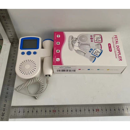 Monitor Fetal Doppler, Monitorizare Sarcina, Ritm Cardiac, Ecran LCD 4.5 cm, 2 x Baterii AA (neincluse), Portabil, din ABS, 12.8 x 9.6 x 3 cm, Utilizare de la 9 Saptamani