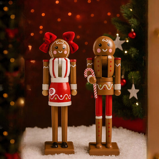 Spargator de Nuci 30x7 cm de Craciun, din Lemn