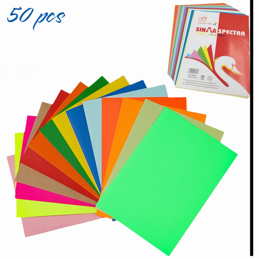Top Hartie Colorata A4 50/set, Diferite Culori